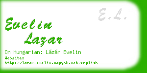 evelin lazar business card